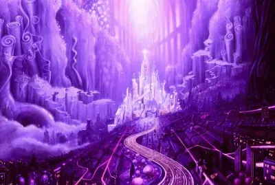 Futuristic Purple Kingdom