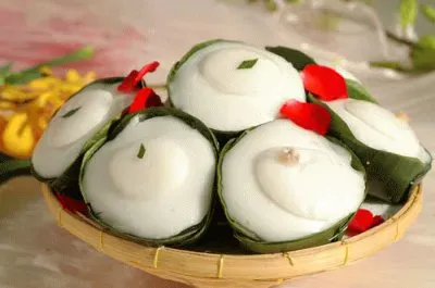 Thai Pudding with Coconut topping