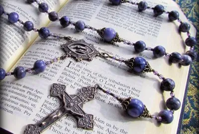 Purple Rosary Beads