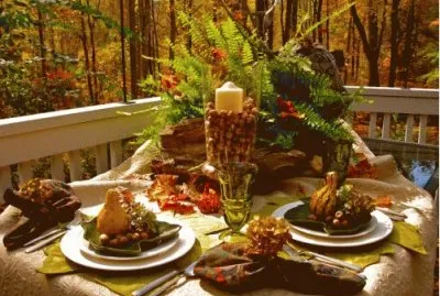 outdoor fall table