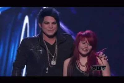 its adam lambert on idol with allison