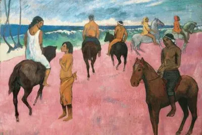 פאזל של Paul Gauguin  Reiter am Strand