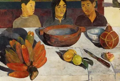 Paul Gauguin  Tahitische Jungen am Tisch