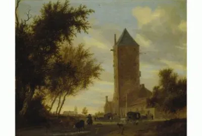 פאזל של Salomon van Ruisdael  The Watchtower