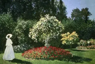 Claude Monet  Lady in the Garden