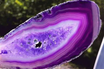 Natural Purple Agate Slice
