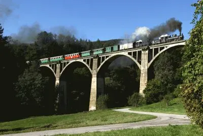 Historic steam train, Austria