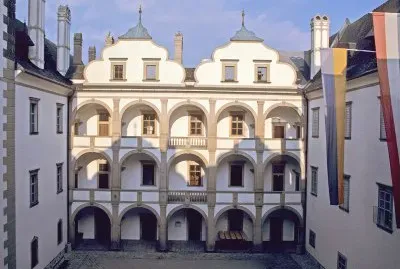 Castle Weitra, inner courtyard jigsaw puzzle