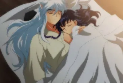 inuyasha and kagome sleeping