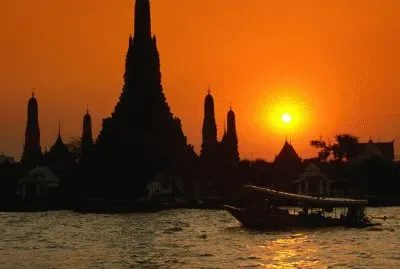 Wat ArunTemple and  Chao Phraya river  Bangkok jigsaw puzzle