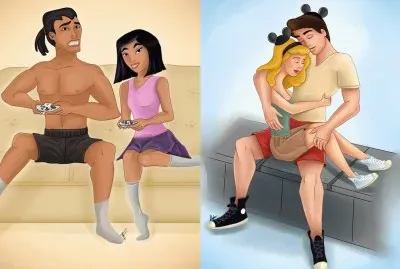 Mulan + Shang  Cinderella + prince