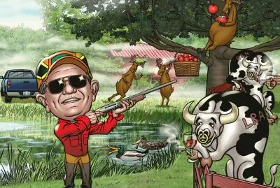 Hunter caricature jigsaw puzzle