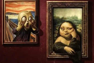 el grito y la mona lisa