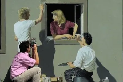 Wallpainting in Brussels