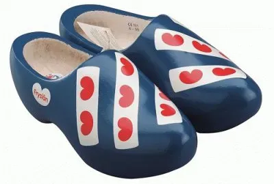 Dutch wooden shoes  from the province  Friesland