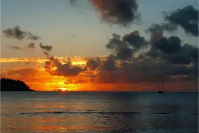 Sunset Tahiti jigsaw puzzle
