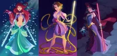 StarWars Ariel Rapunzel SnowWhite