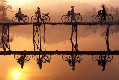 sun setting