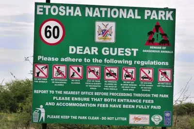Warnings Etosha National Park  Namibia jigsaw puzzle