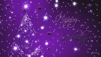 â™¥ Purple Happy Holidays to All of You â™¥ jigsaw puzzle