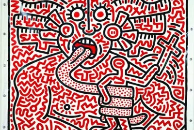 Painting Keith Haring