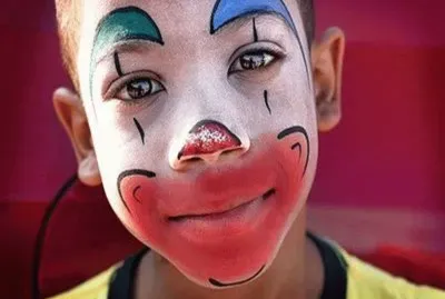 cara de niÃ±o payaso