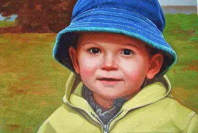 rostro de niÃ±o al oleo jigsaw puzzle