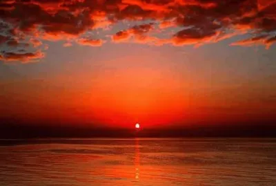 entardecer na praia