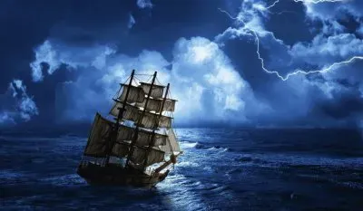 Ship unde rbad Weather conditions jigsaw puzzle