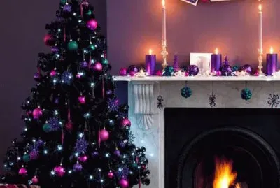 Fireside Christmas in the Purple Room jigsaw puzzle