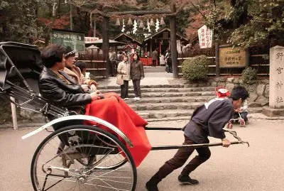 Rickshaw in Kyoto  Japan