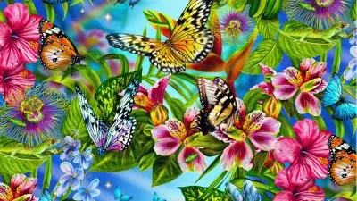 Butterfly scenery
