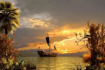 Sailboat at Sunset jigsaw puzzle