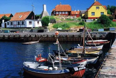 Gudhjem Harbour  Denmark
