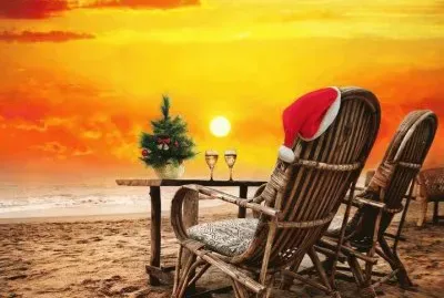 Christmas Beach Cocktails-Southern California