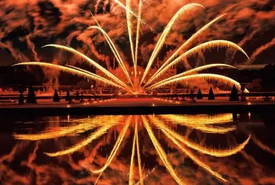 fireworks over water jigsaw puzzle