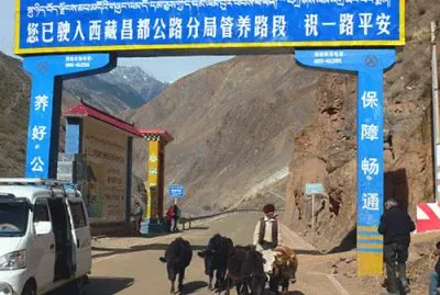 Border Yunnan Province and Tibet