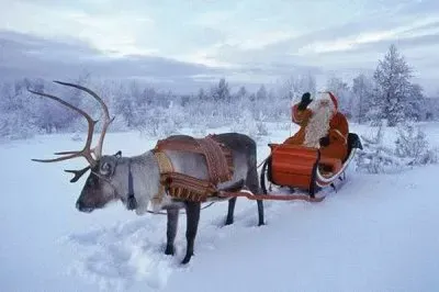 Santa with Rendeer