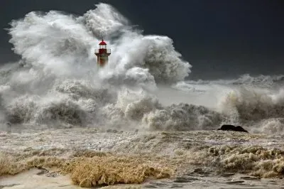 Lighthouse in the storm
