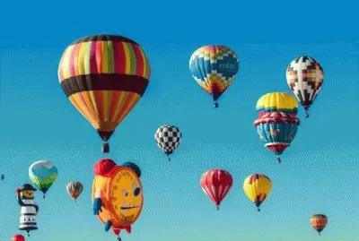 FESTIVAL DE GLOBOS EN ALBUQUERQUE, NUEVO MÃ‰XICO.