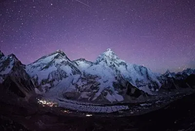 Night Stars over the Mount Everest