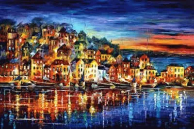 As cores de Leonid Afremov jigsaw puzzle