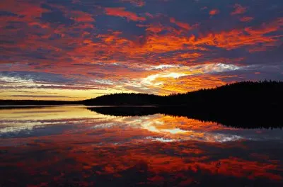 Dawn in the Artic area