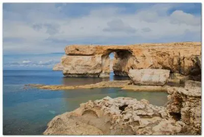 Azure window Rock Gozo Island  Malta