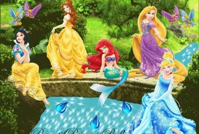 SnowWhite Belle Ariel Rapunzel Cinderella