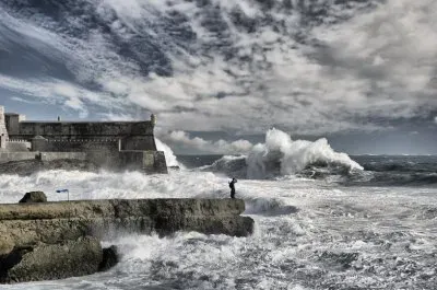 Storm at Carcavelos  Portugal jigsaw puzzle