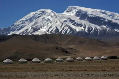 Yurts in the Mongolian Mountains jigsaw puzzle