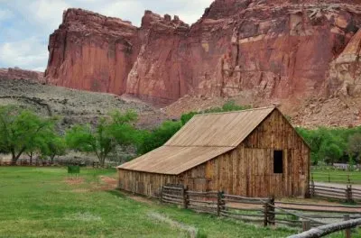 Old Barn Capital Reef National Park  Utah  USA