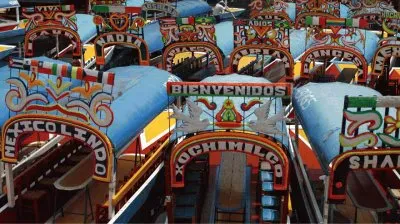 Several Boats  Xochimilco  Mexico