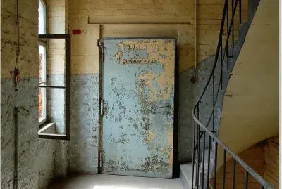 A Door in a tumbledown Building